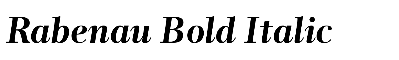 Rabenau Bold Italic